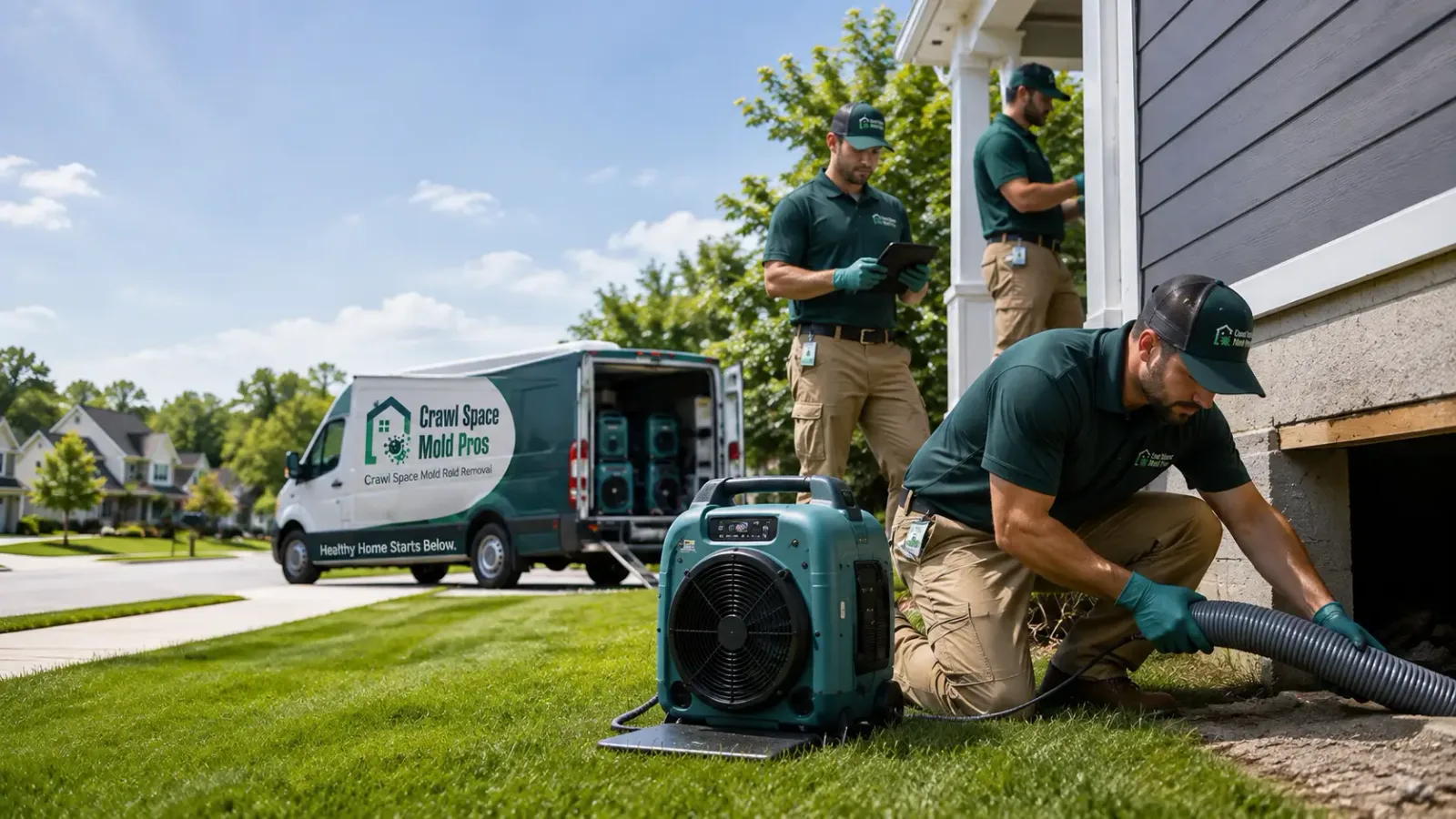 Crawl Space Mold Removal in Milford, CA